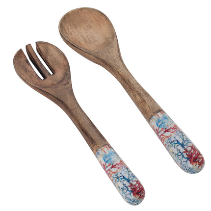 salad-set-wood-coral-decoration-blue-white-red