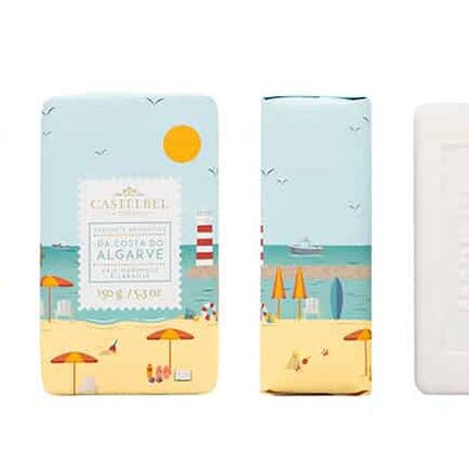 sea-salt-orange-soap-bar-castelbel-costa-do-algarve-bleu, yellow
