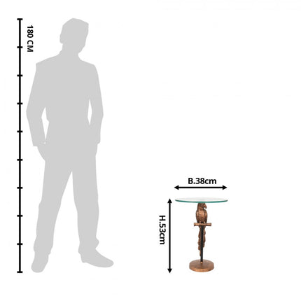 Side Table Parrot Copper Color