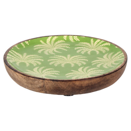 Plate small palm tree decoration