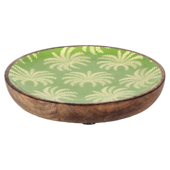 Plate small palm tree decoration