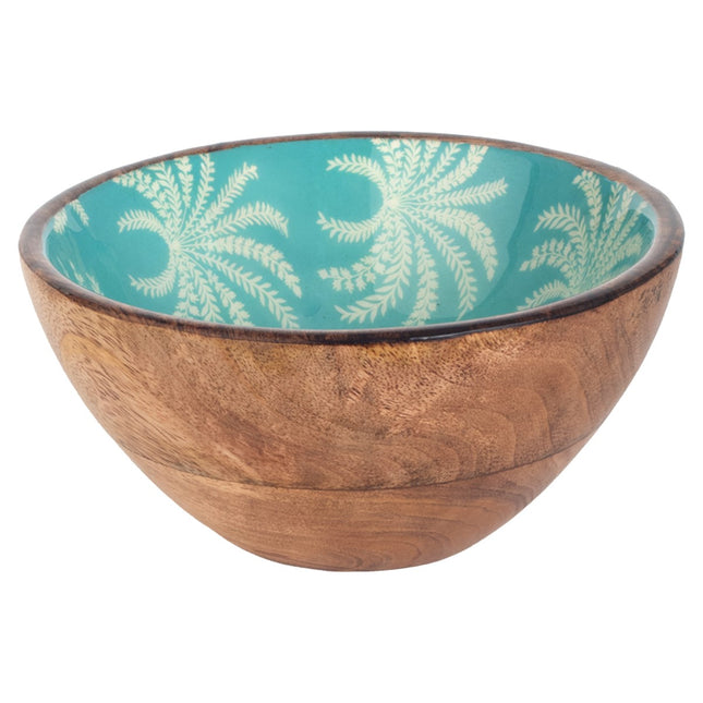 Small bowl wood with palm tree decoration