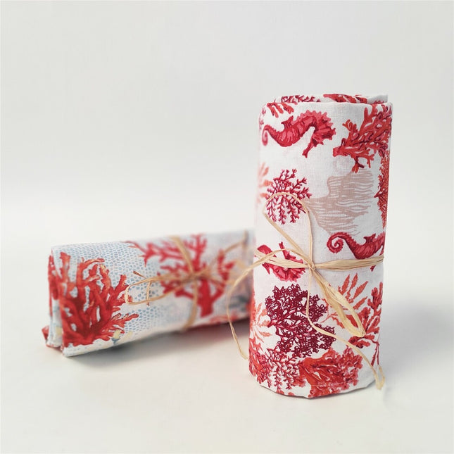 table-cloth-cotton-coral-print-red-white