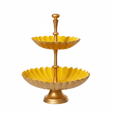 3-layer presentation tray green