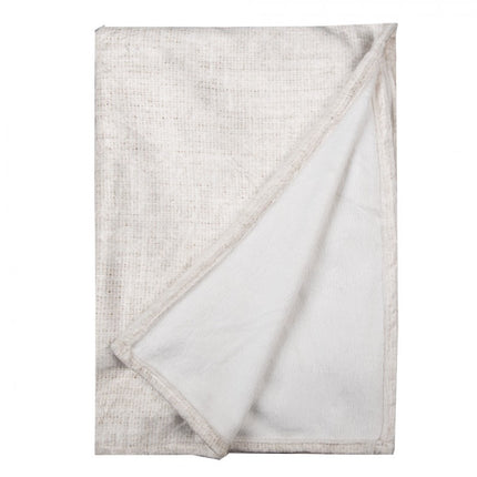 Beige Reindeer Blanket