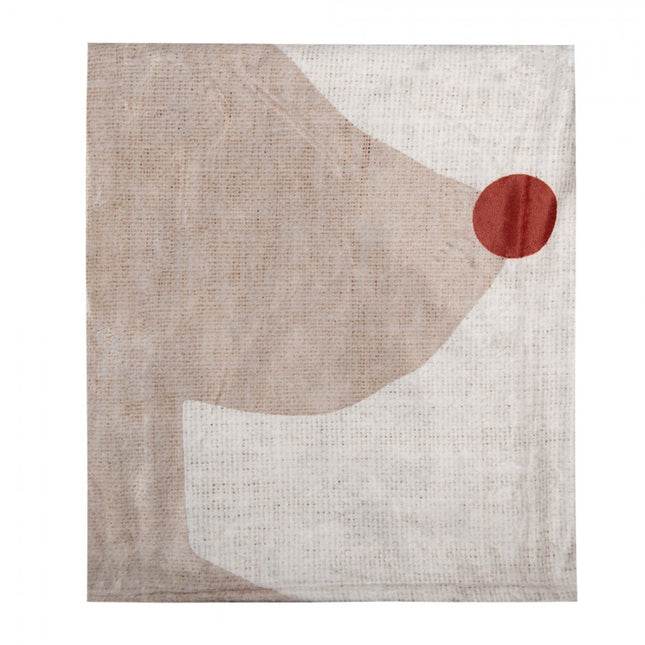 Beige Reindeer Blanket