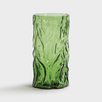 vase-green-glass-&klevering