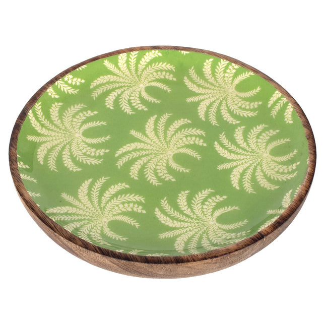 Plate small palm tree decoration