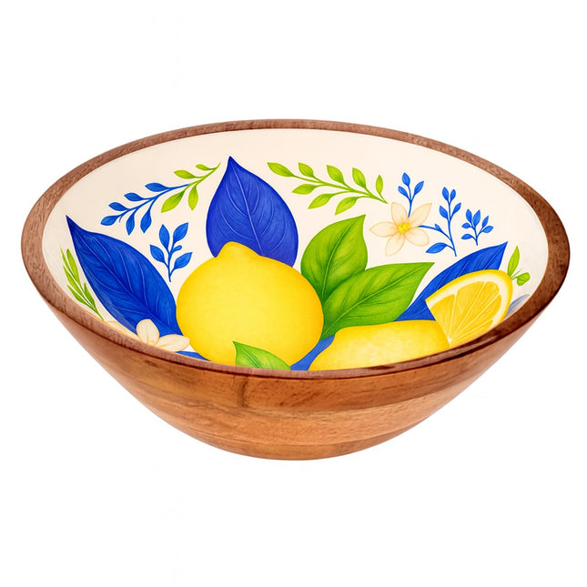 Wooden bowl Lemons - large