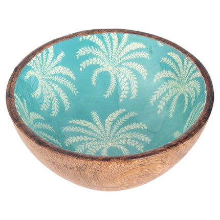 Plate large palm tree decoration