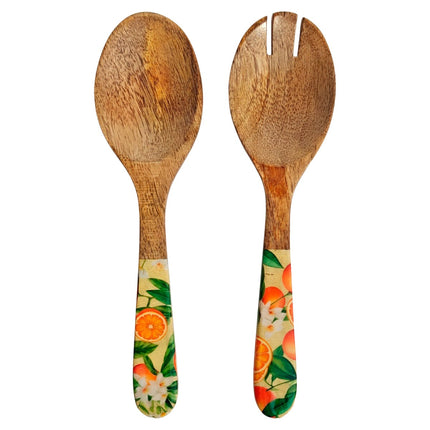 Wooden plate (large) - Oranges